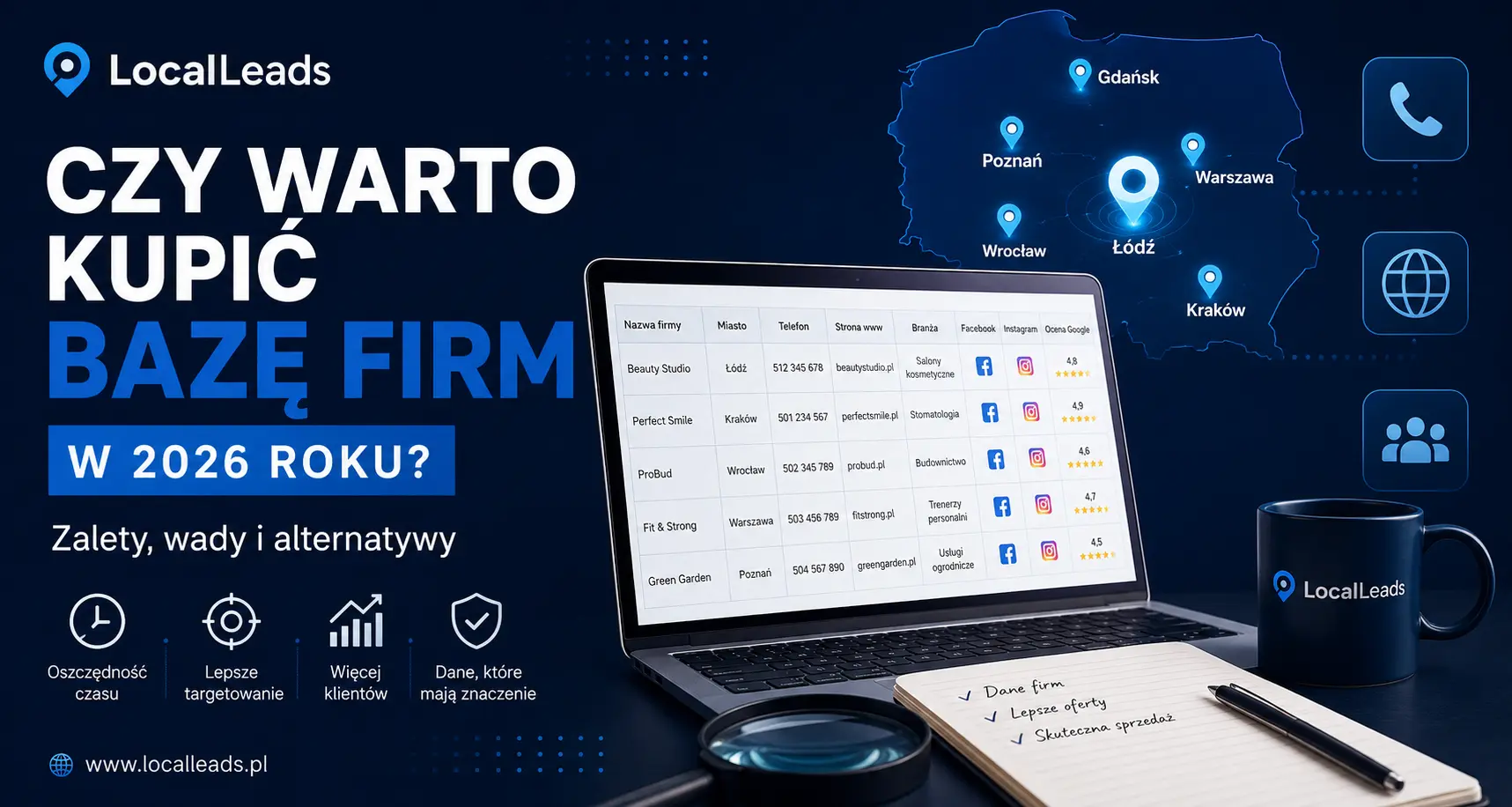 Czy warto kupić bazę firm w 2026 roku? Zalety, wady i alternatywy